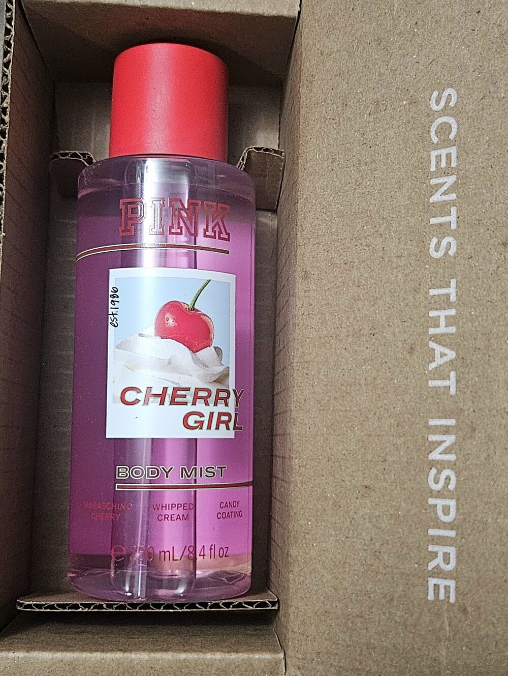 PINK Victoria's Secret CHERRY GIRL Body Mist 8.4oz NEW MSRP $19.95 Vibe Check